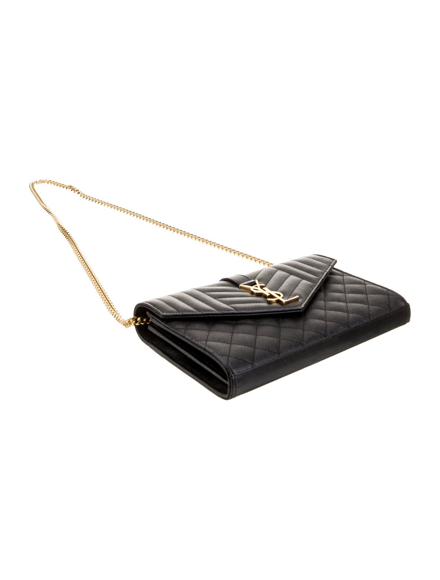 Saint Laurent Leather Clutch 2022