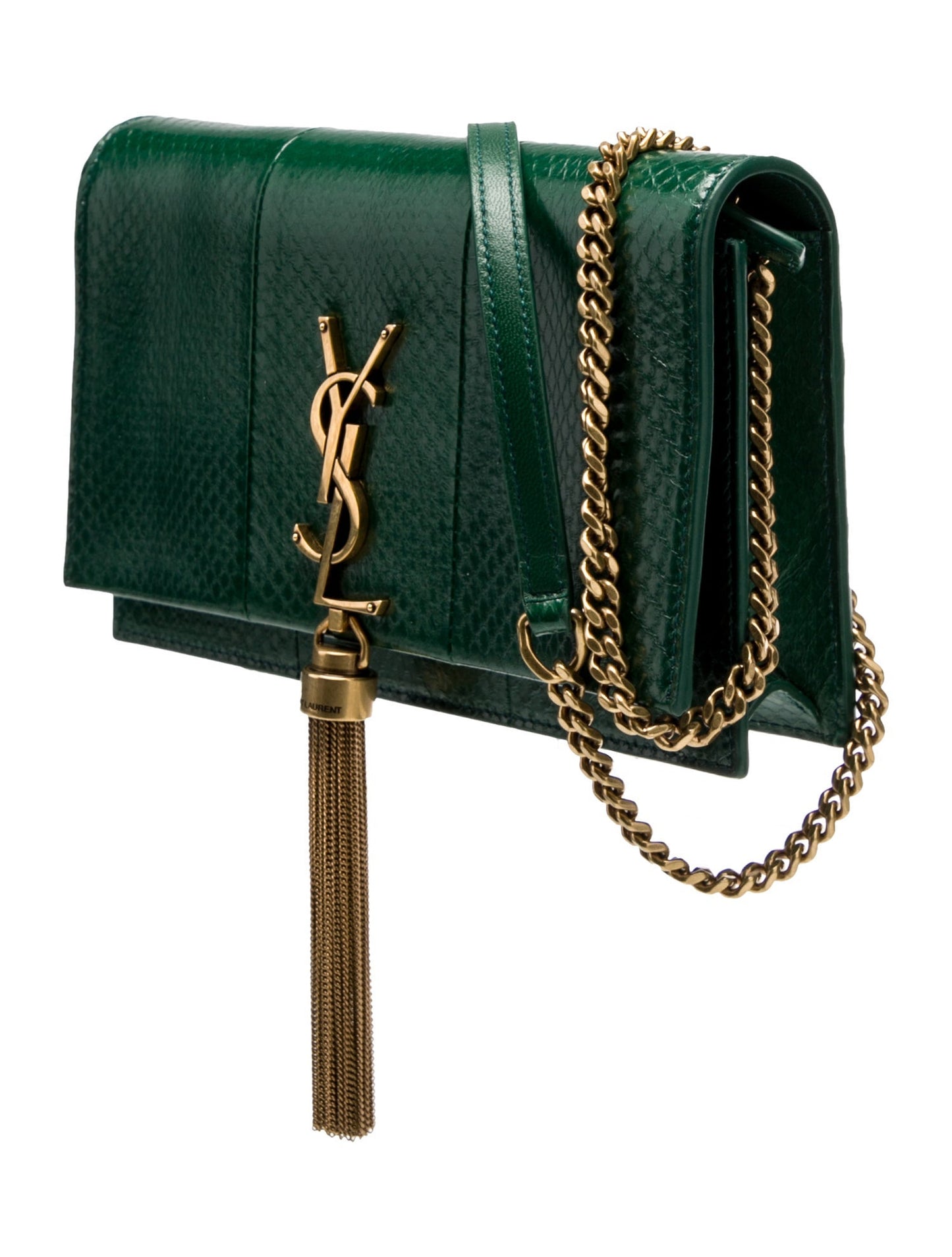 Saint Laurent Embossed Leather Kate 2023