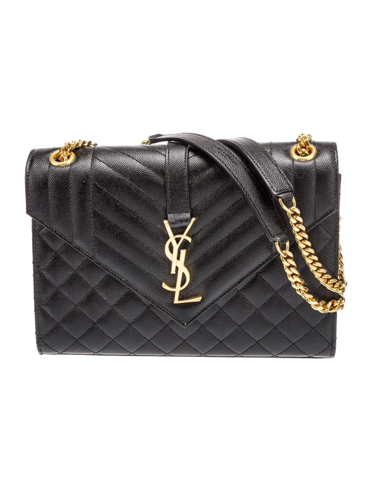 Saint Laurent Leather Envelope Medium