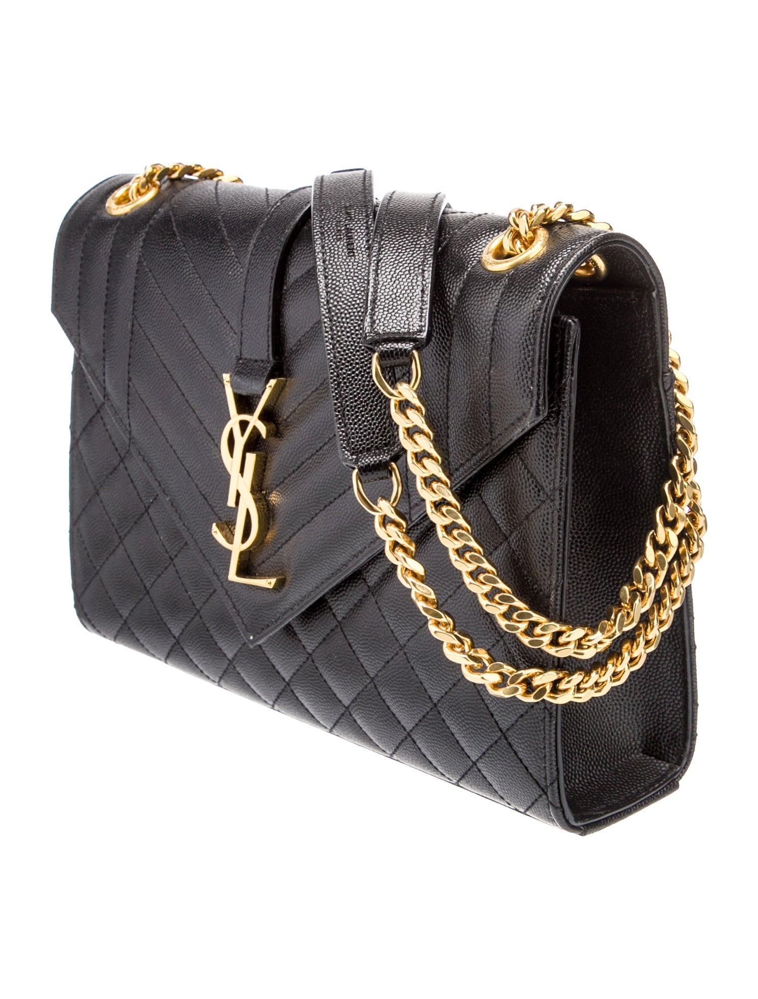 Saint Laurent Leather Envelope Medium