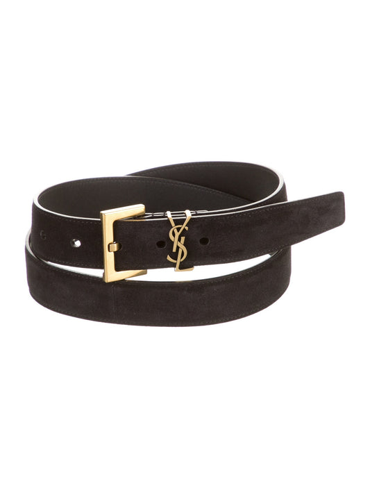 Saint Laurent Suede Belt