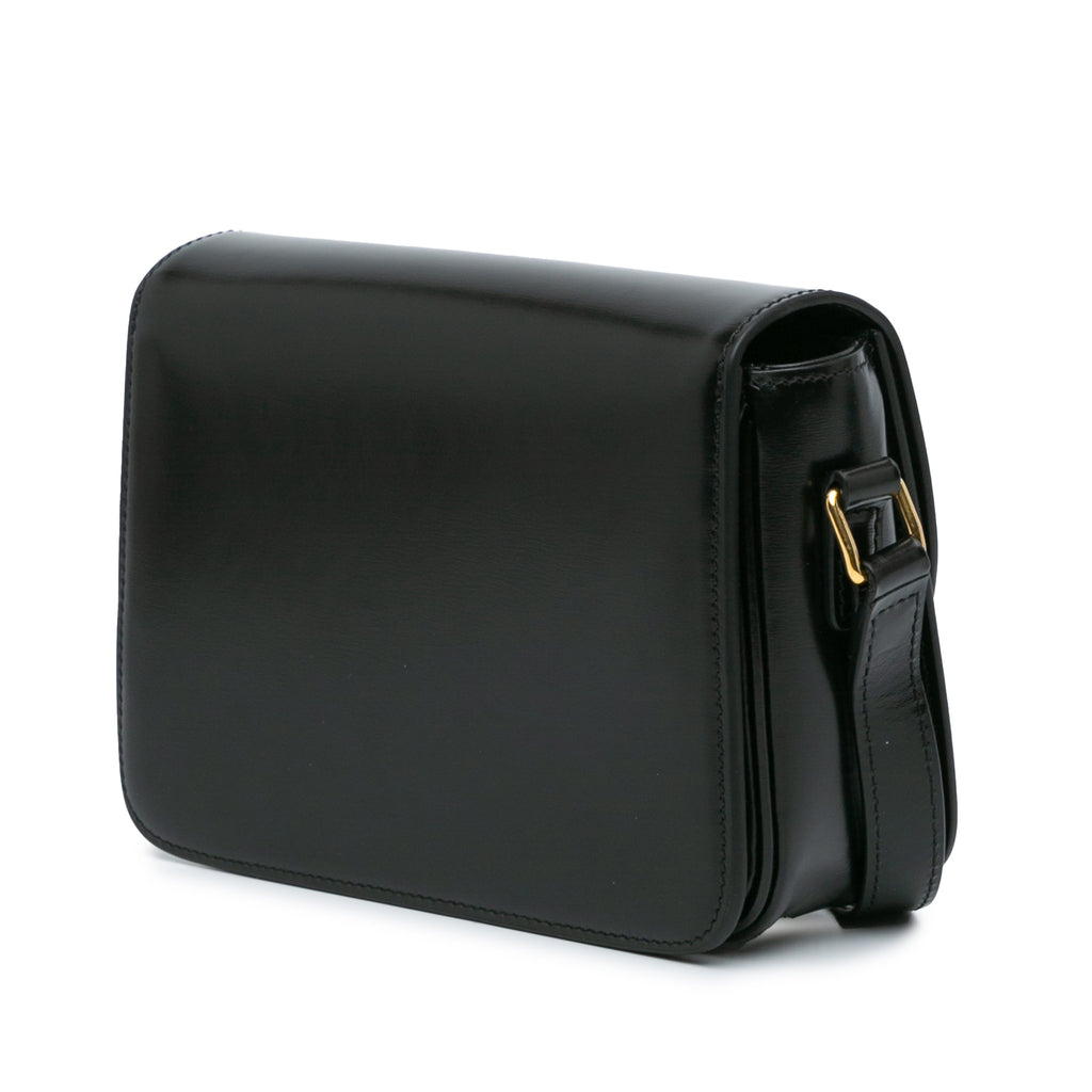 Celine Teen Shiny Calfskin Triomphe Crossbody