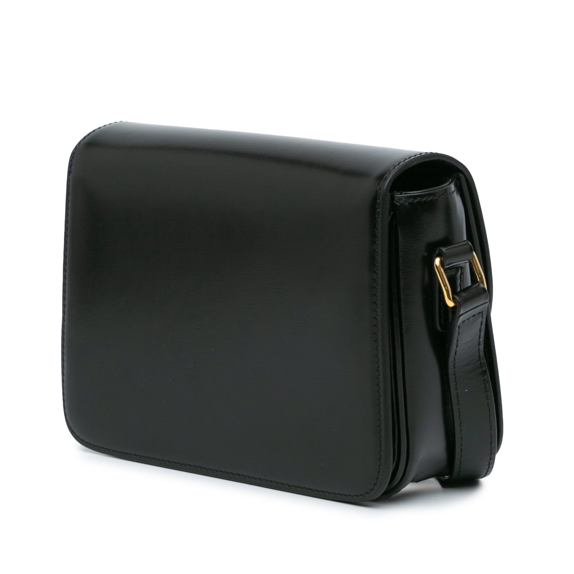 Celine Teen Shiny Calfskin Triomphe Crossbody