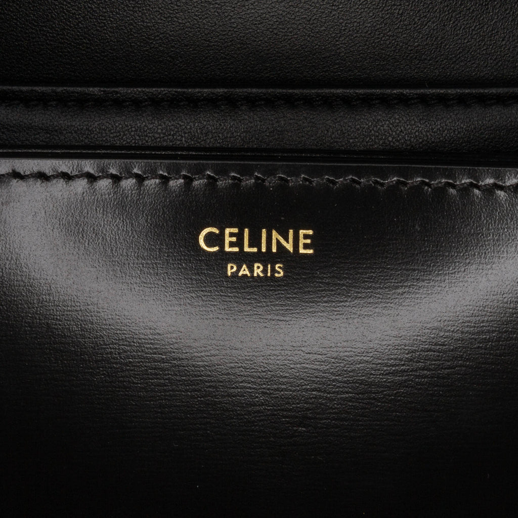 Celine Teen Shiny Calfskin Triomphe Crossbody