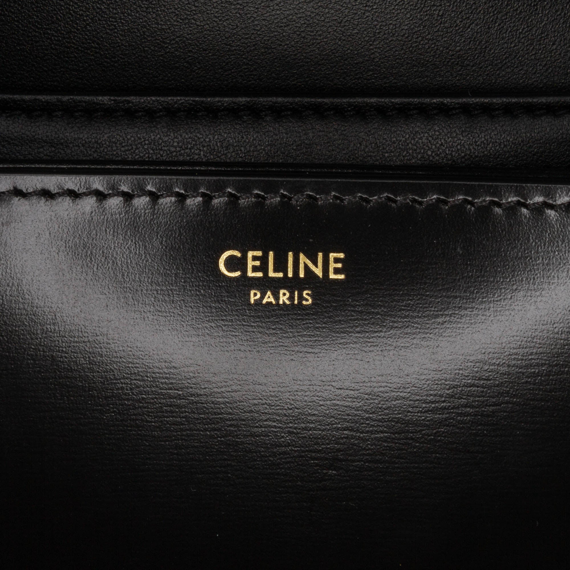 Celine Teen Shiny Calfskin Triomphe Crossbody