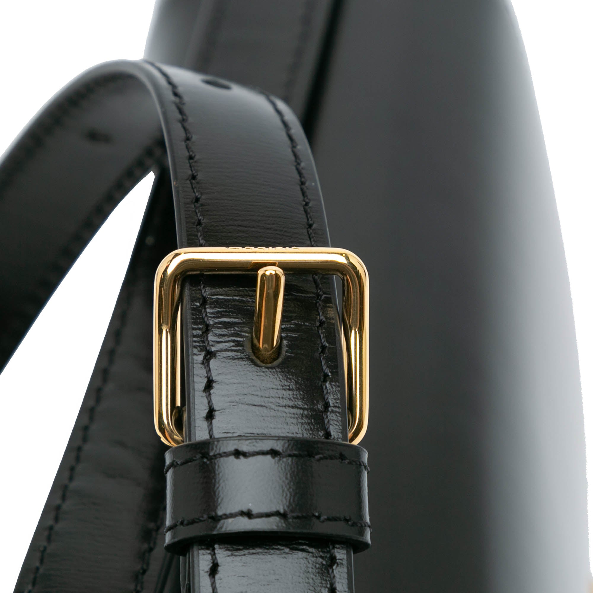 Celine Teen Shiny Calfskin Triomphe Crossbody