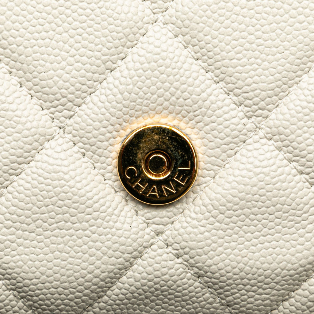 Chanel Quilted Caviar Frame Flap Clutch