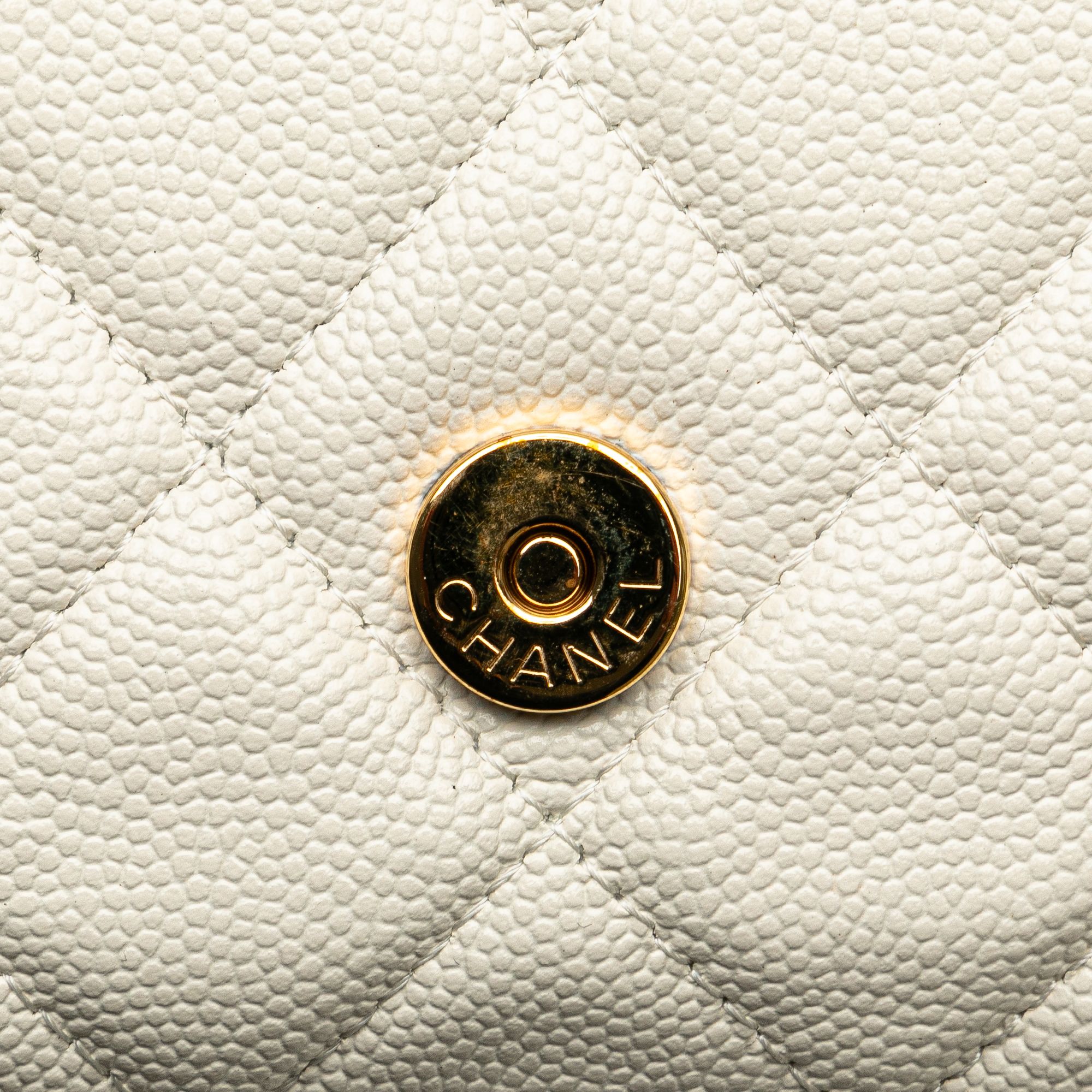 Chanel Quilted Caviar Frame Flap Clutch