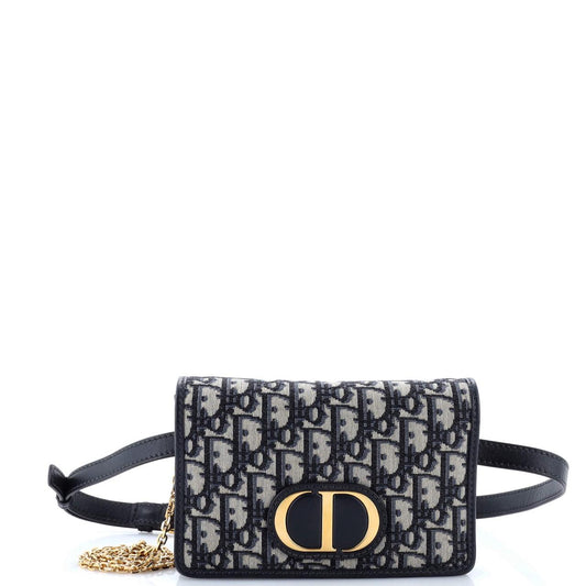 Christian Dior 30 Montaigne 2-in-1 Pouch Oblique Canvas