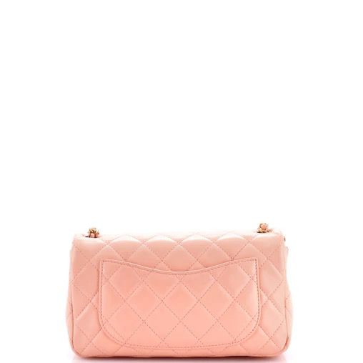 Chanel Pearl Crush Flap Bag Quilted Lambskin Mini