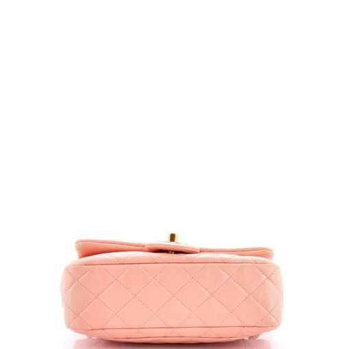 Chanel Pearl Crush Flap Bag Quilted Lambskin Mini