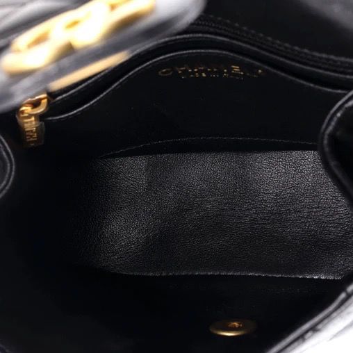 Chanel Pending CC Square Flap Bag Quilted Lambskin Mini