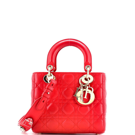 Christian Dior My Lady Dior Bag Cannage Quilt Lambskin