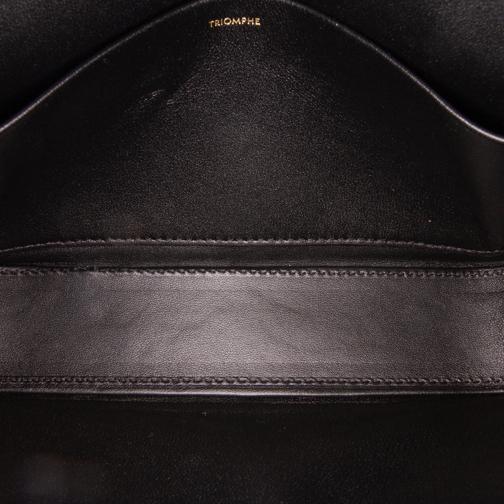 Celine Triomphe Leather Claude Shoulder Bag