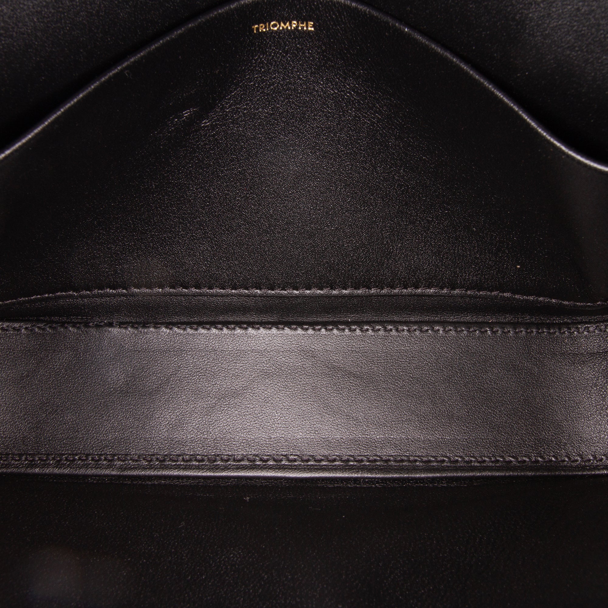Celine Triomphe Leather Claude Shoulder Bag