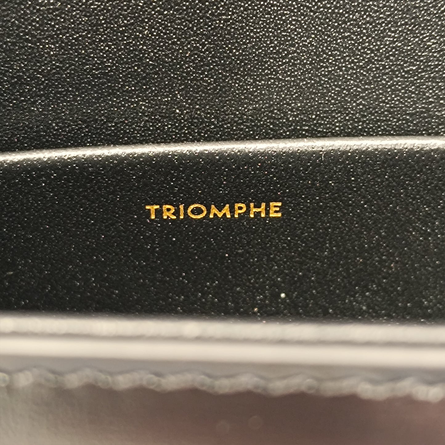 Celine Triomphe Leather Claude Shoulder Bag