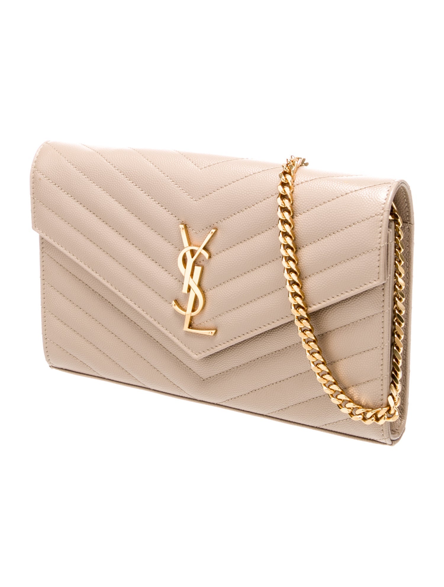 Saint Laurent Leather Clutch