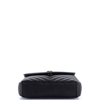 Saint Laurent Classic Monogram College Bag Matelasse Chevron Leather Medium