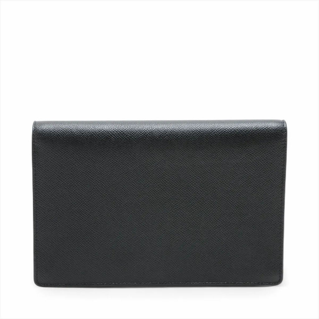 Dior Saddle Chain Wallet Black