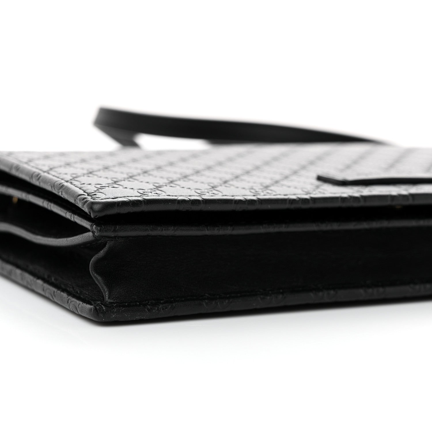 Gucci  Microguccissima Crossbody Wallet Black