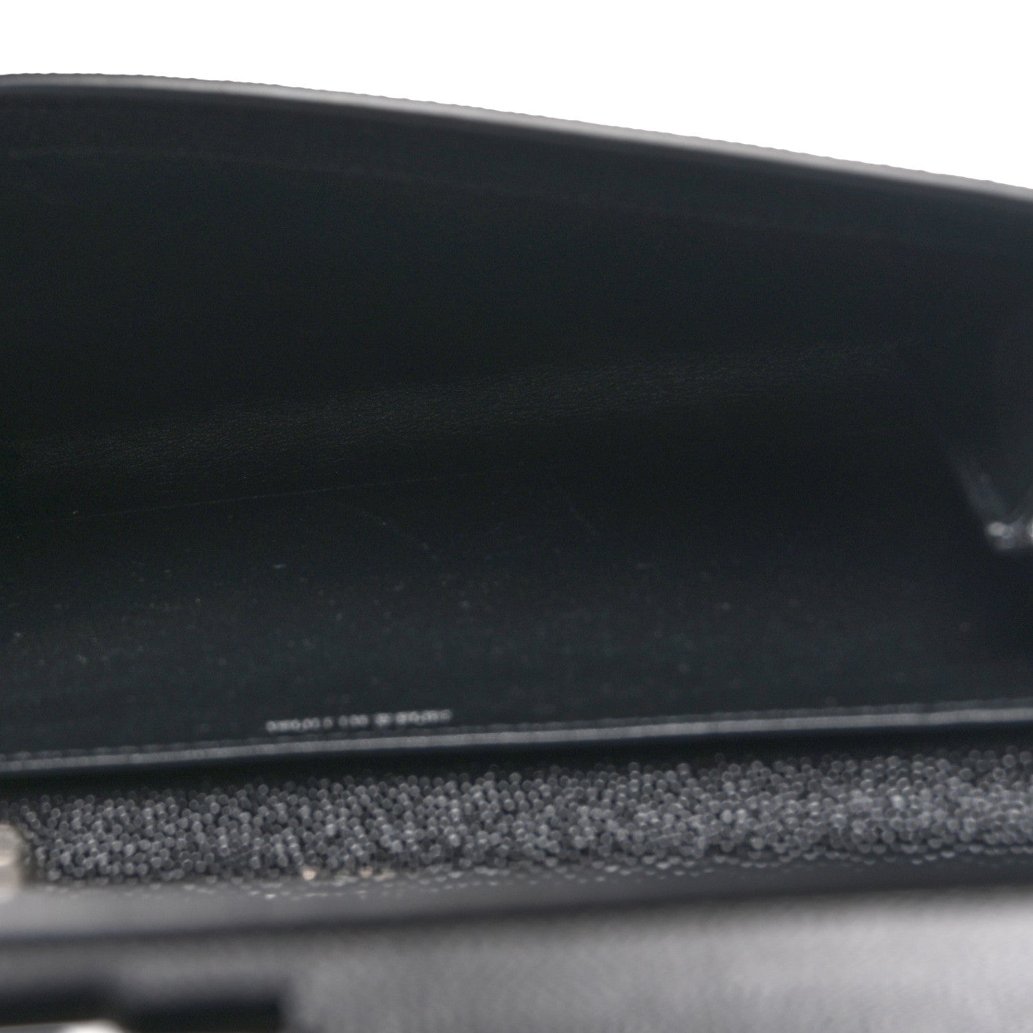 Saint Laurent  Grain de Poudre Uptown Chain Wallet Black