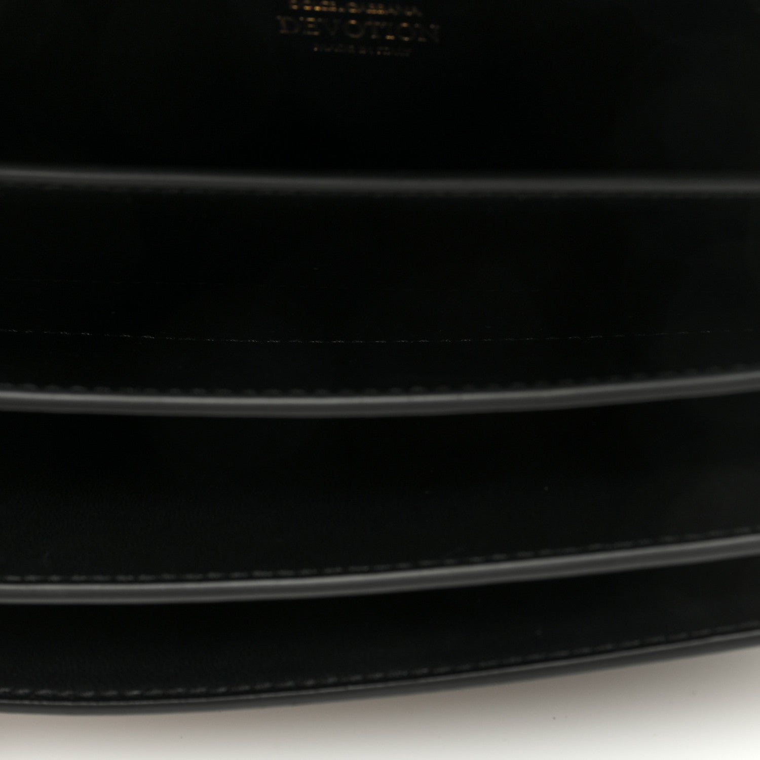 DOLCE GABBANA Lambskin Mini Devotion Crossbody Bag Black