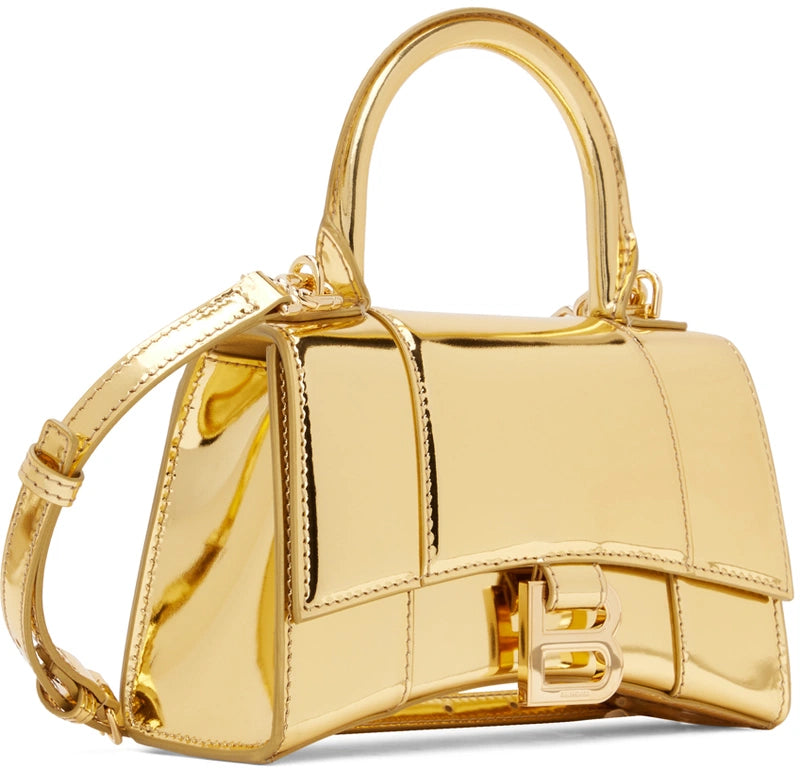 New Balenciaga Gold Hourglass Bag