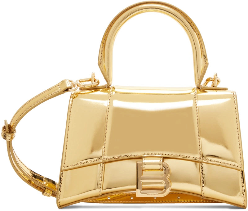 New Balenciaga Gold Hourglass Bag