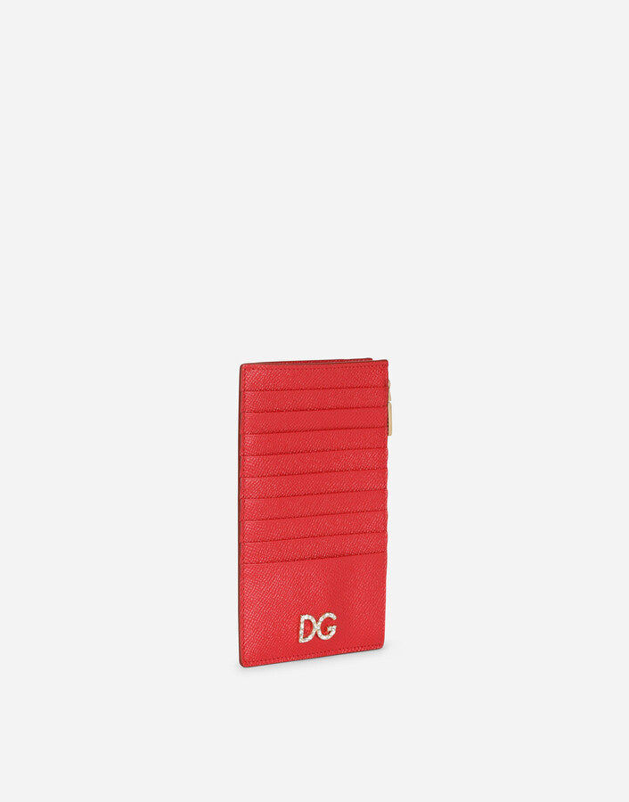 New Dolce & Gabbana Large vertical dauphine calfskin credit card holder
