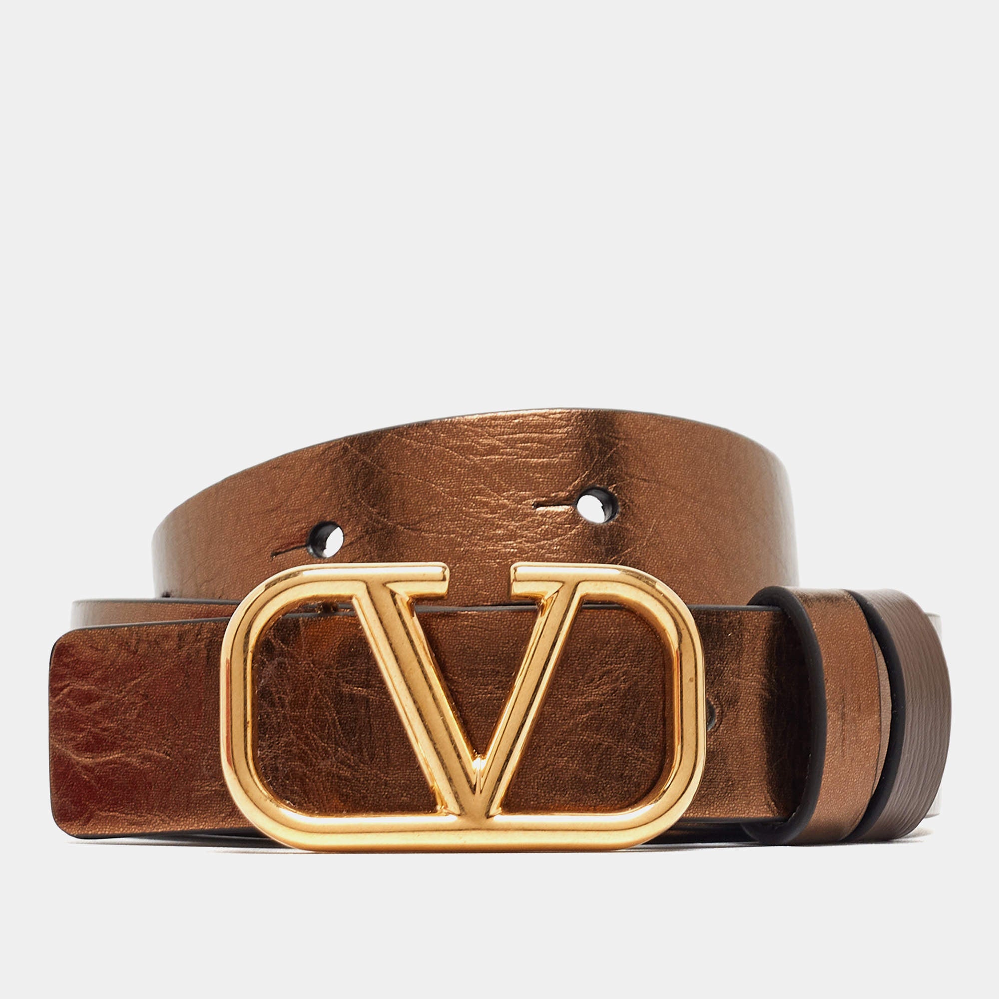 New Valentino VLogo Signature metallic belt