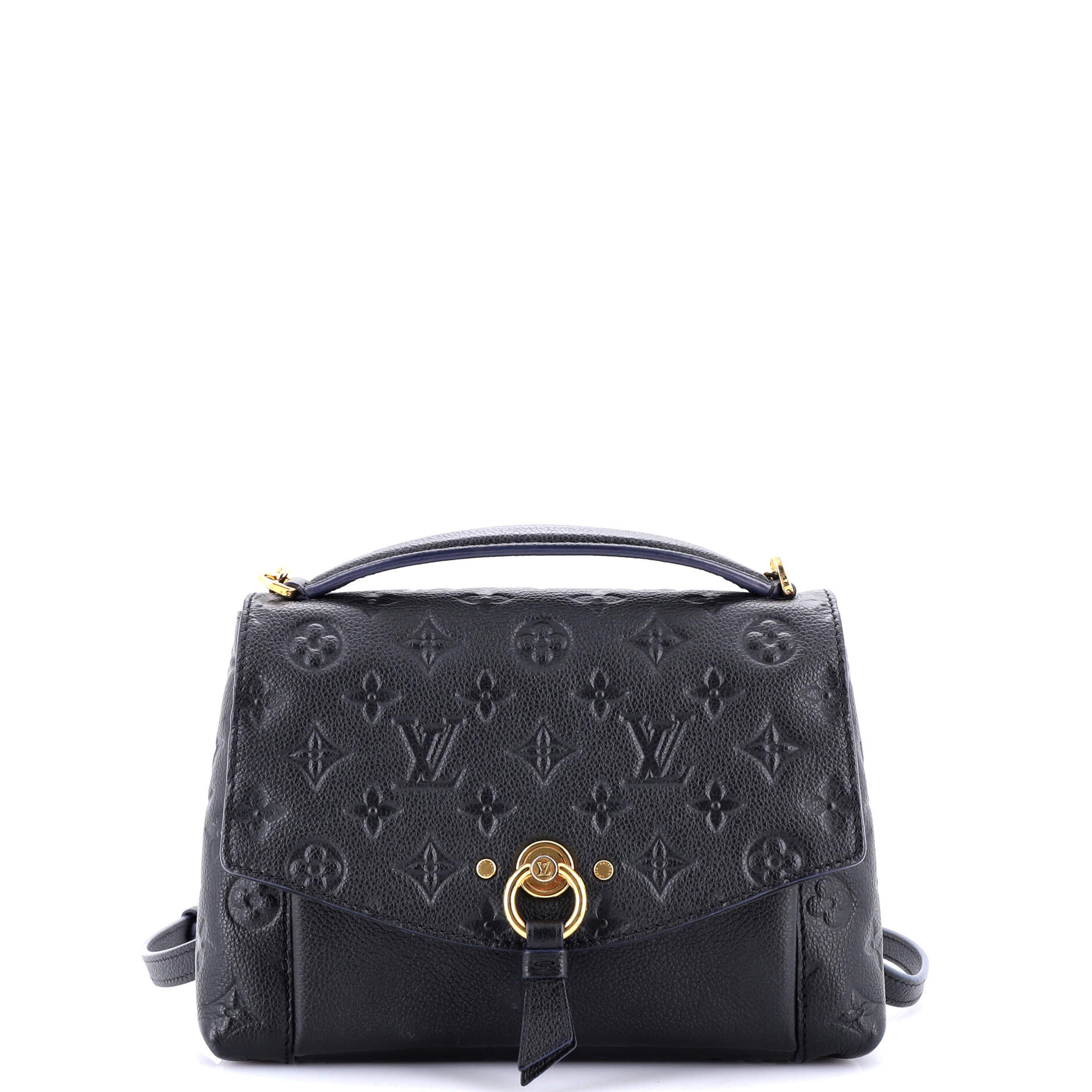 Louis Vuitton Blanche Handbag Monogram Empreinte Leather BB