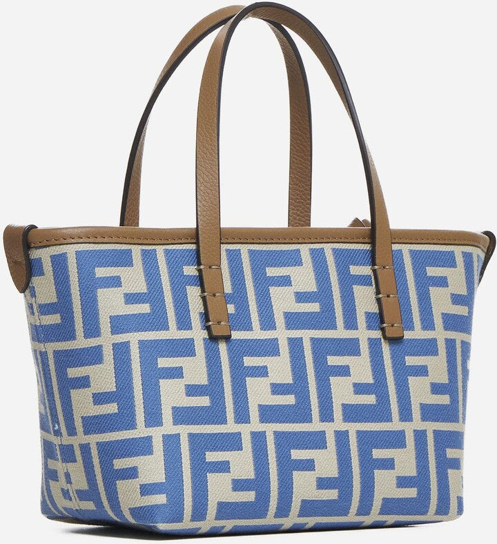 New Fendi Roll Mini Ff Canvas tote Bag