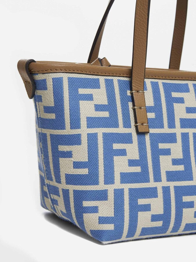 New Fendi Roll Mini Ff Canvas tote Bag