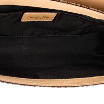 Christian Dior Vintage Street Chic Shoulder Handbag Diorissimo Canvas with Leather Small